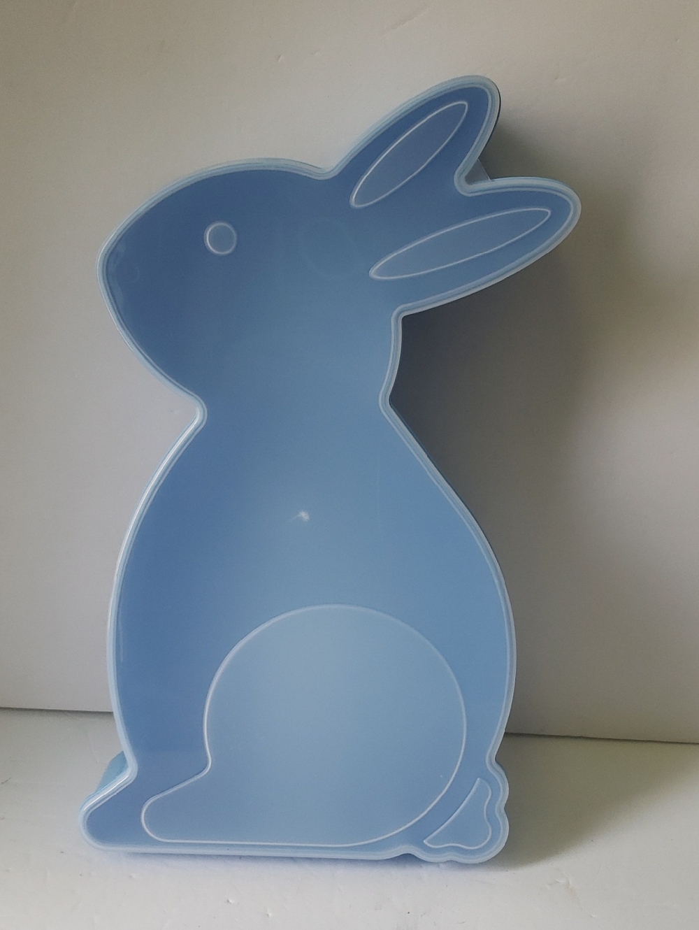 Rabbit Bunny Tupperwear Blue Container Cookies New Crafts